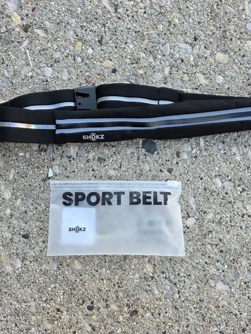 Shokz Sport Belt in Black & Gray New